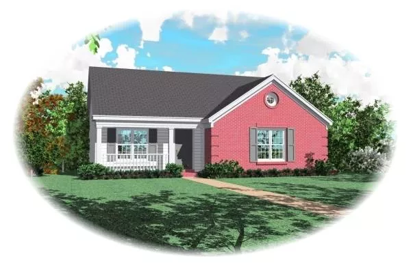 image of small farmhouse plan 8106